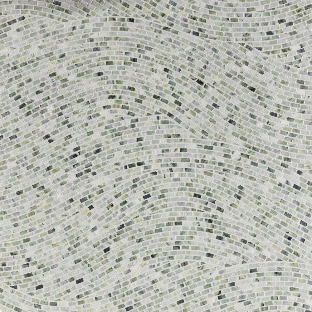 Product image for Xanadu Falls Matcha Verde Marble Mosaic