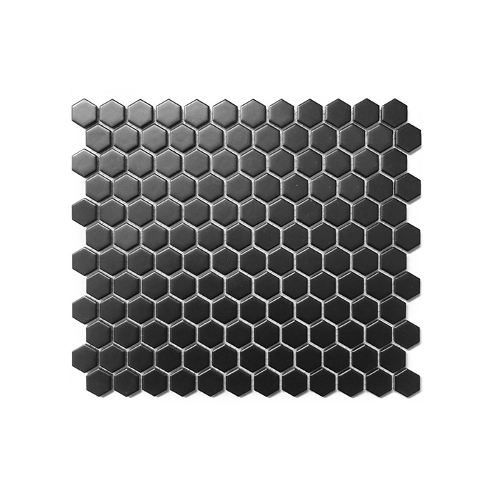 CC Mosaics - T-5807-CCM-BLK-FT-MOS1HEX-M