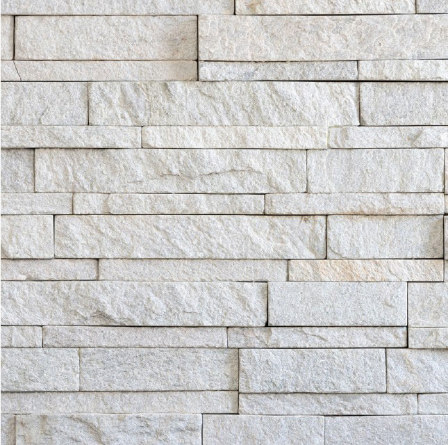 Product image for White Quartzite 6×24 Stackstone Panel Spiltface