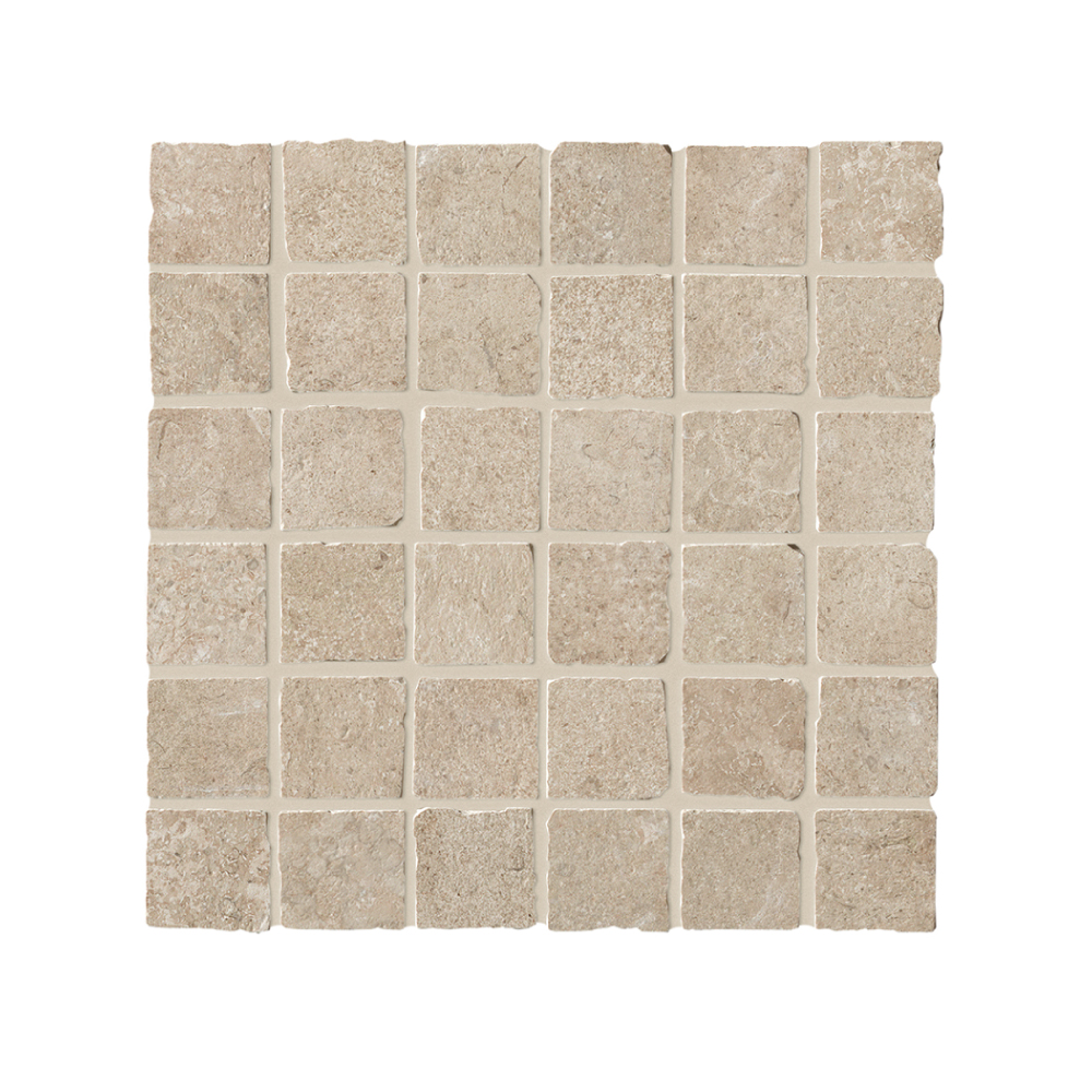 Product image for Lims Grey 2×2 Mosaic Tumbled Edge