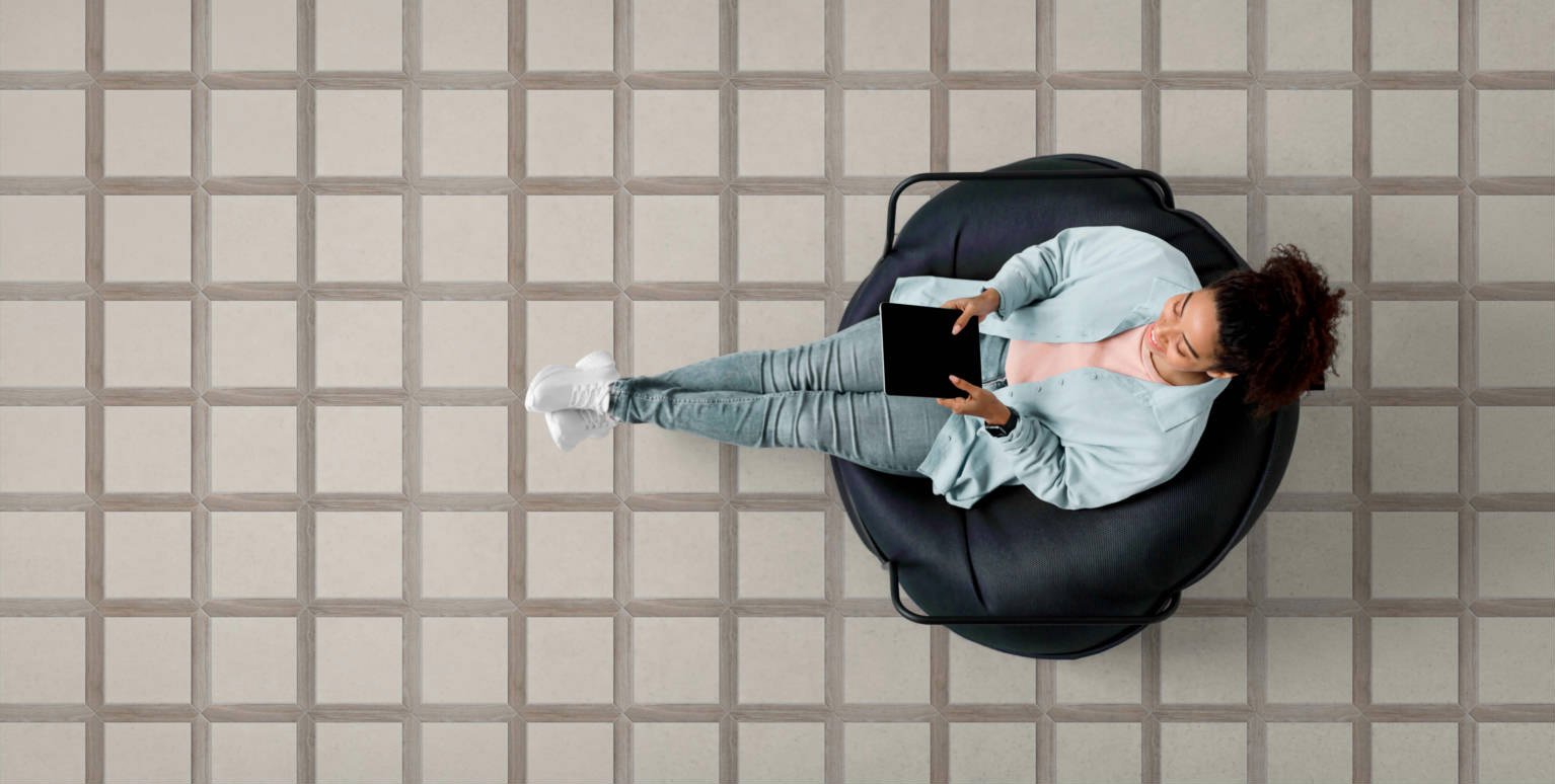 Floor Square - T-156816-FLR-BON-FT-7X7-SMM