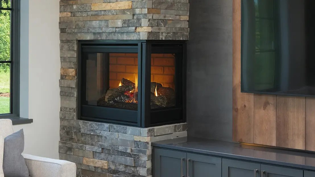 Product image for Corner Fireplace