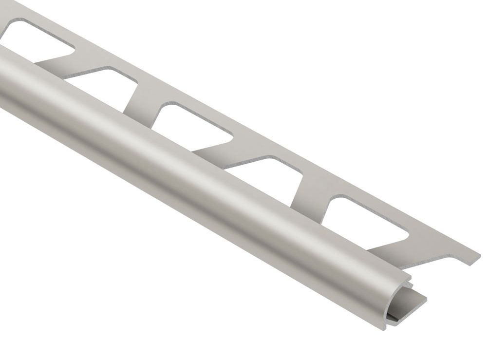 Product image for Rondec Bullnose Trim 3/8in Aluminum Satin Nickel