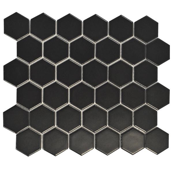 CC Mosaics - T-5807-CCM-BLK-FT-MOS2HEX-M