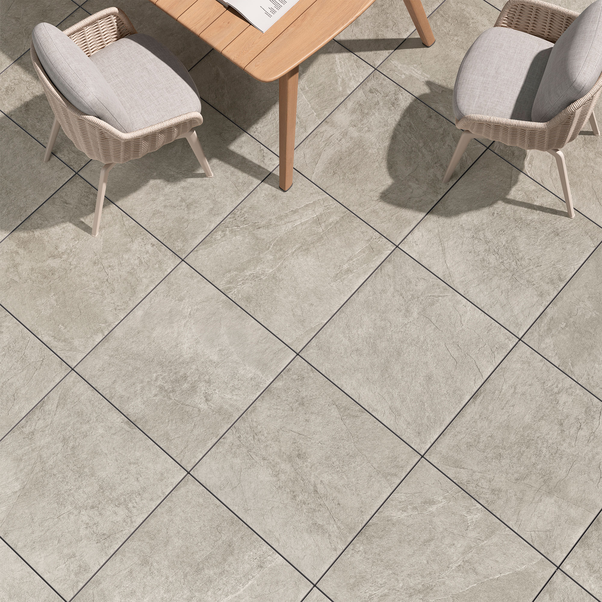 Hero Silver 24x24 Outdoor Porcelain Paver