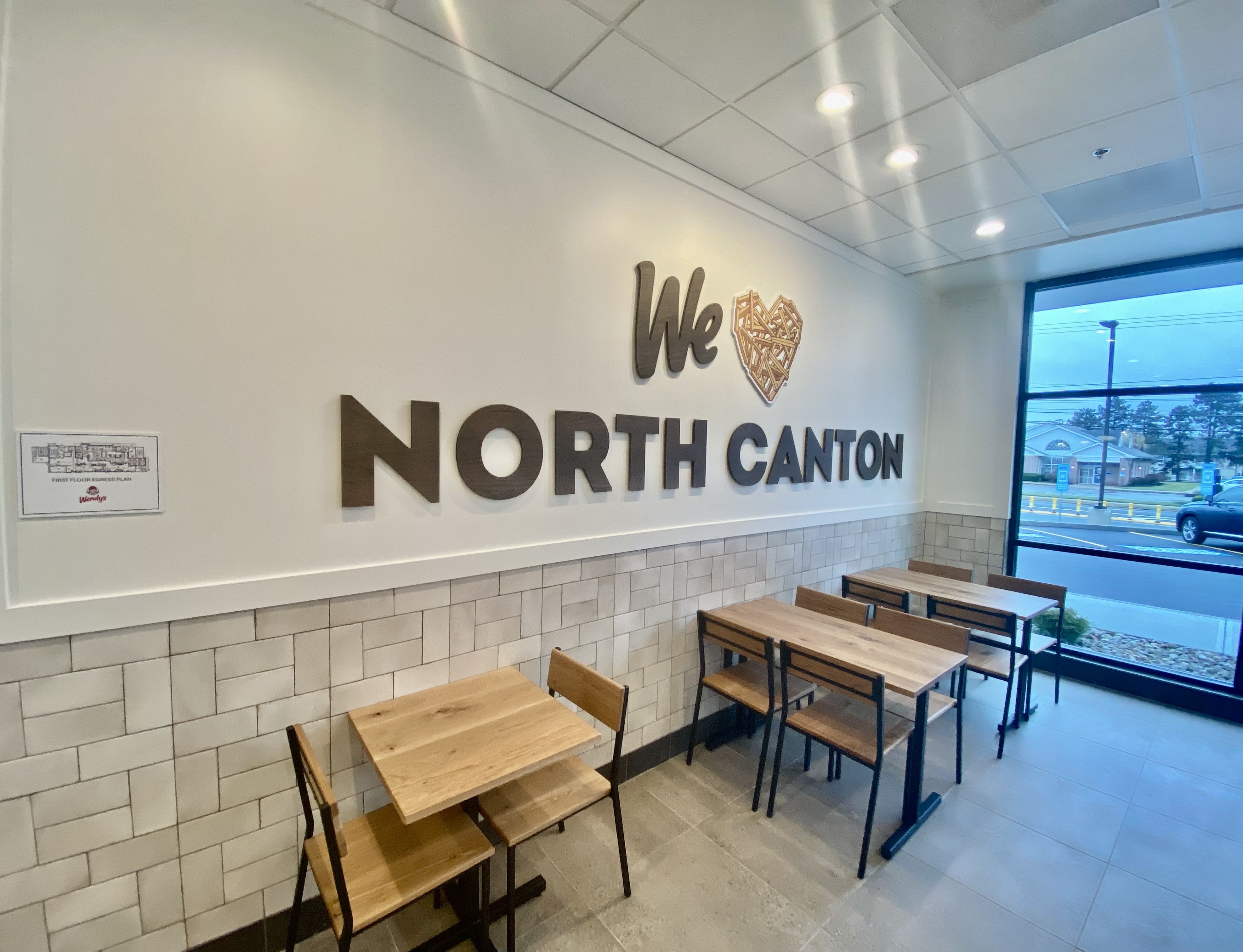 Wendy's - North Canton - We Love North Canton Dining Area