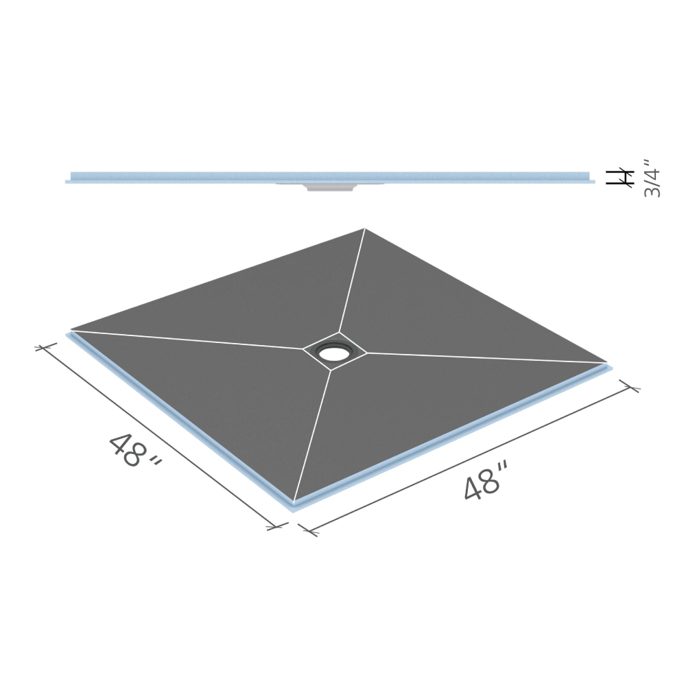 Product image for 4FTX4FT Ligno Curbless Fundo Click Seal