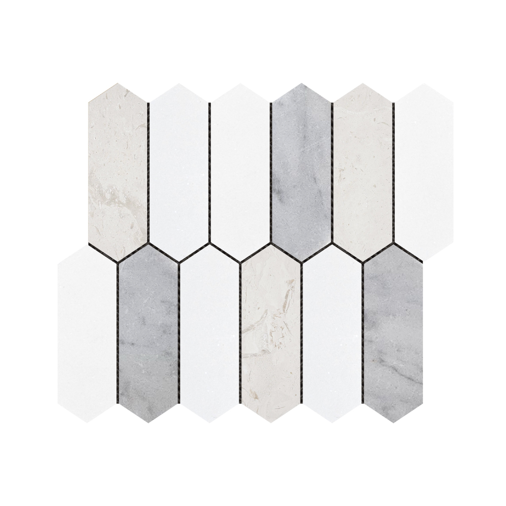 Marble Mosaics - T-155627-MSC-MAMI192-WT-MOS2X6PK-M
