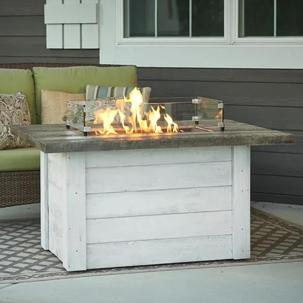 Alcott Rectangular Fire Pit Table
