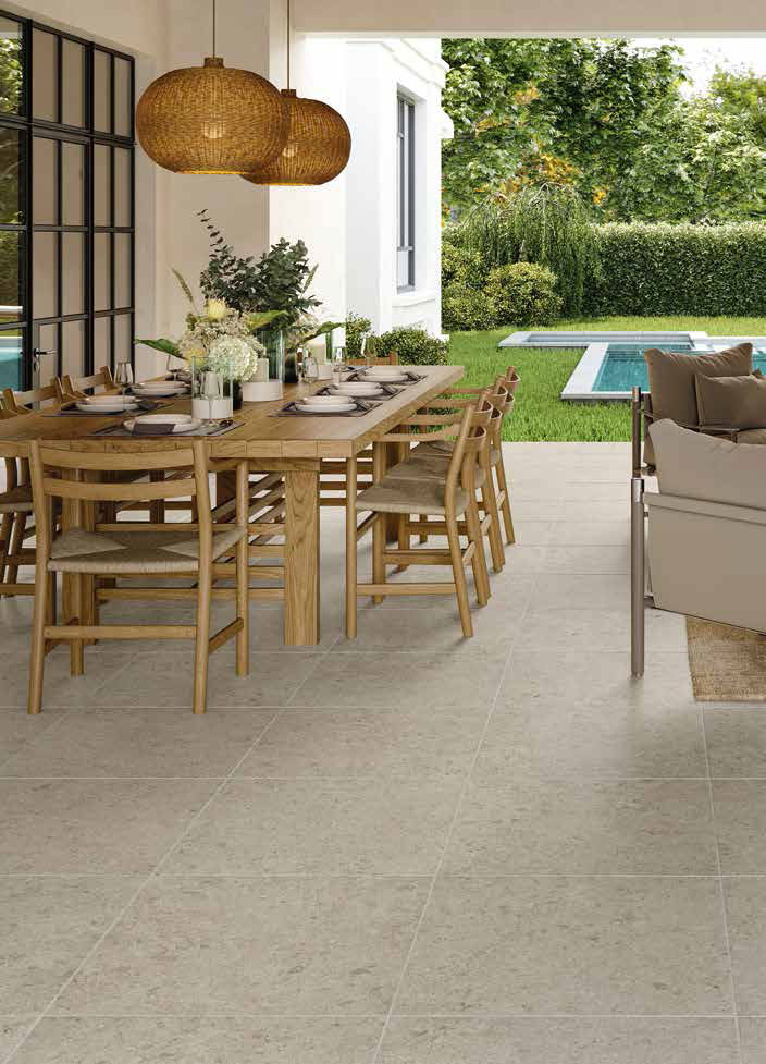 Legacy Limestone Silver 24x24 Outdoor Porcelain Paver