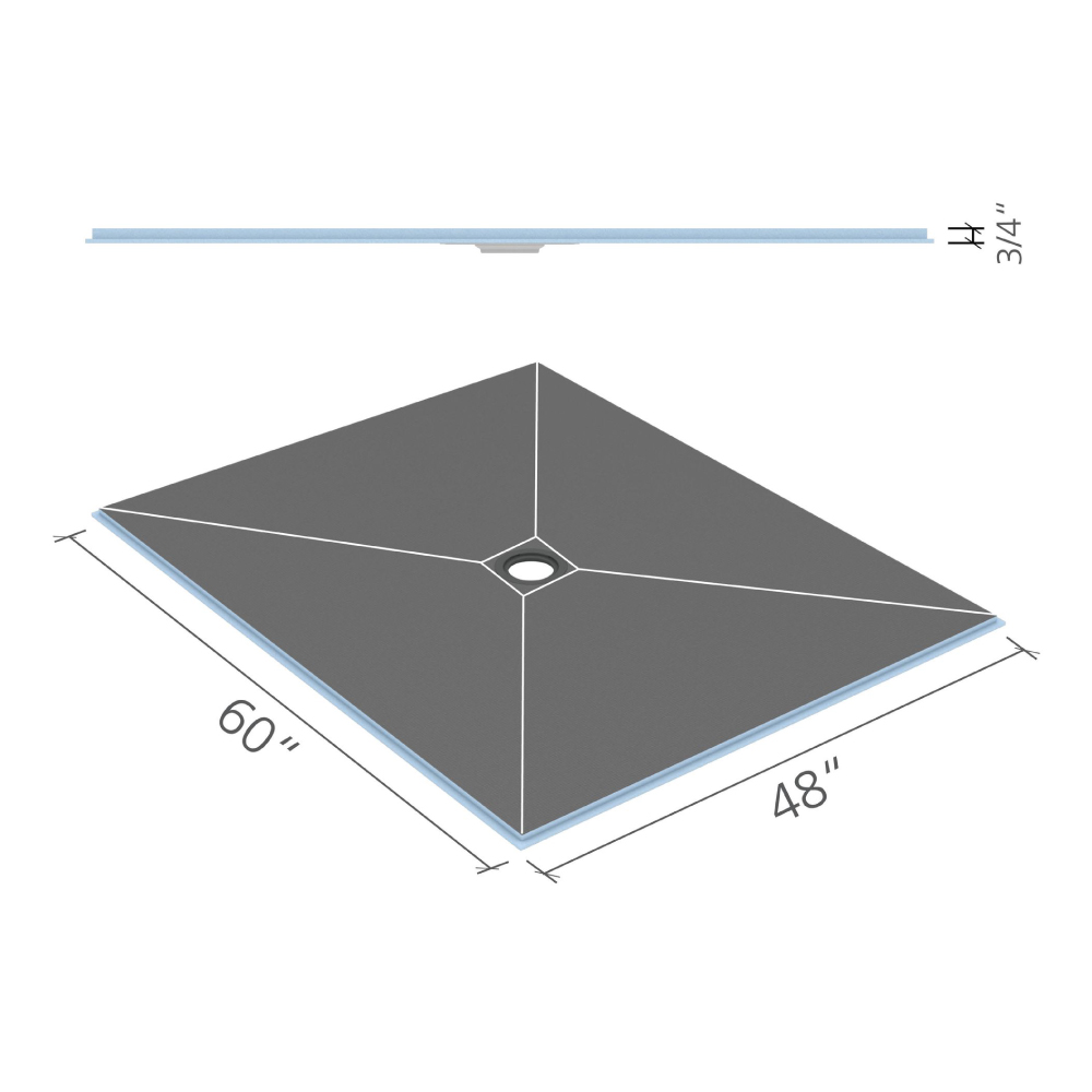 Product image for 4FTX5FT Ligno Curbless Fundo Click Seal
