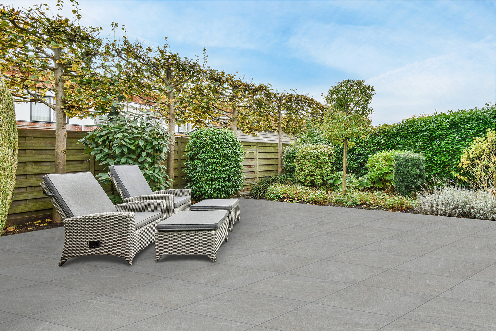 Cleft Porcelain Pavers Blue Lake 24x24