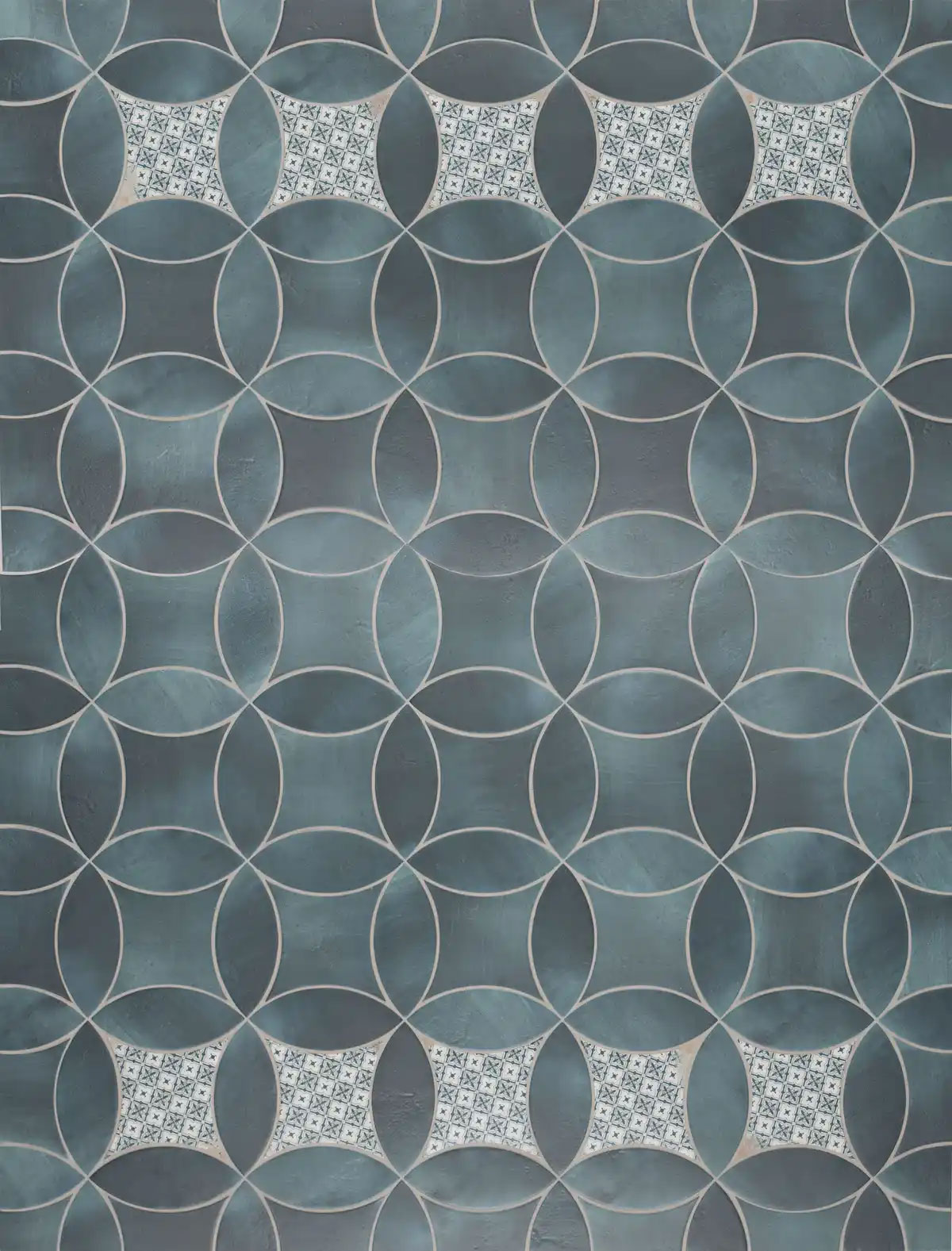 Nexus-and-Leaf-Midnight-Blue-Matte-with-Deco-Install-2ROOM
