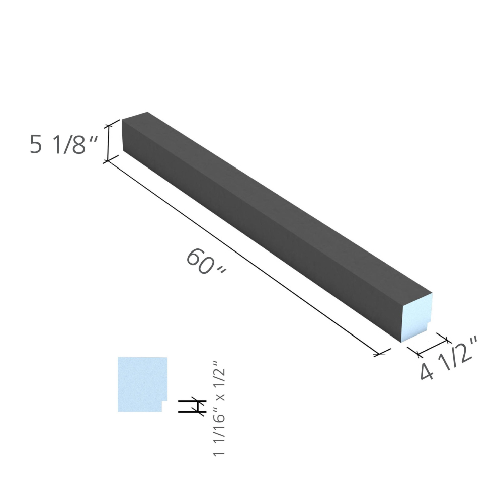 Product image for Fundo® Shower Curb 60”
