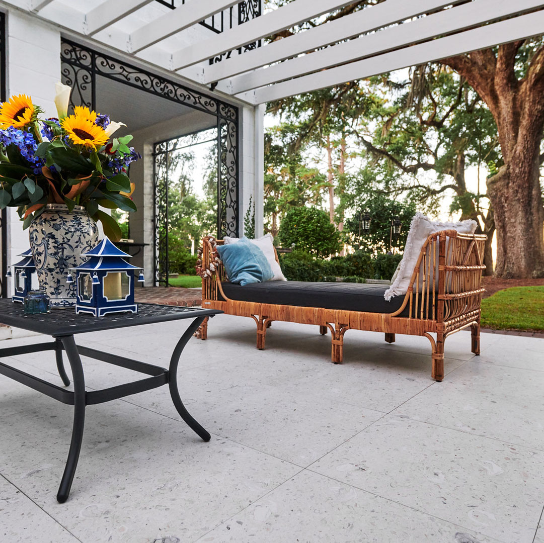 Old World Tabby Oyster White 24x36 Porcelain Paver