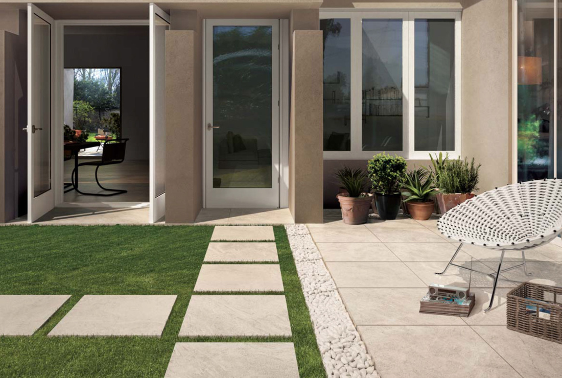 Block Bianco 24x24 Outdoor Porcelain Paver