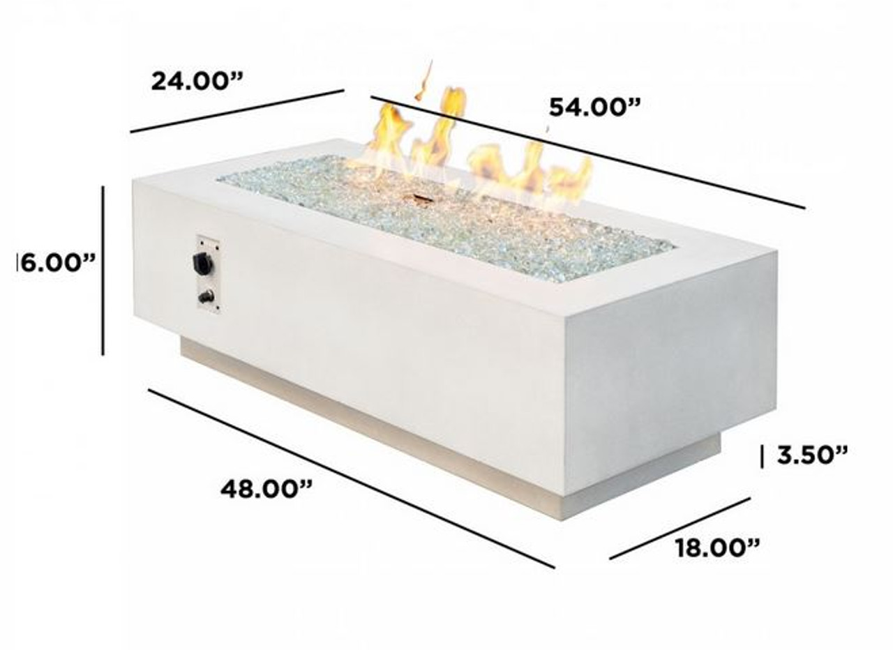 Cove Linear Fire Pit Table