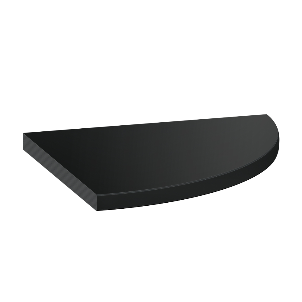 Marmiline Midnight Corner Shelf 8.9in Polished