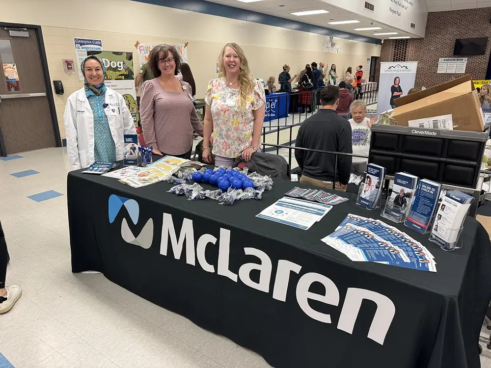 Community members attending a McLaren event