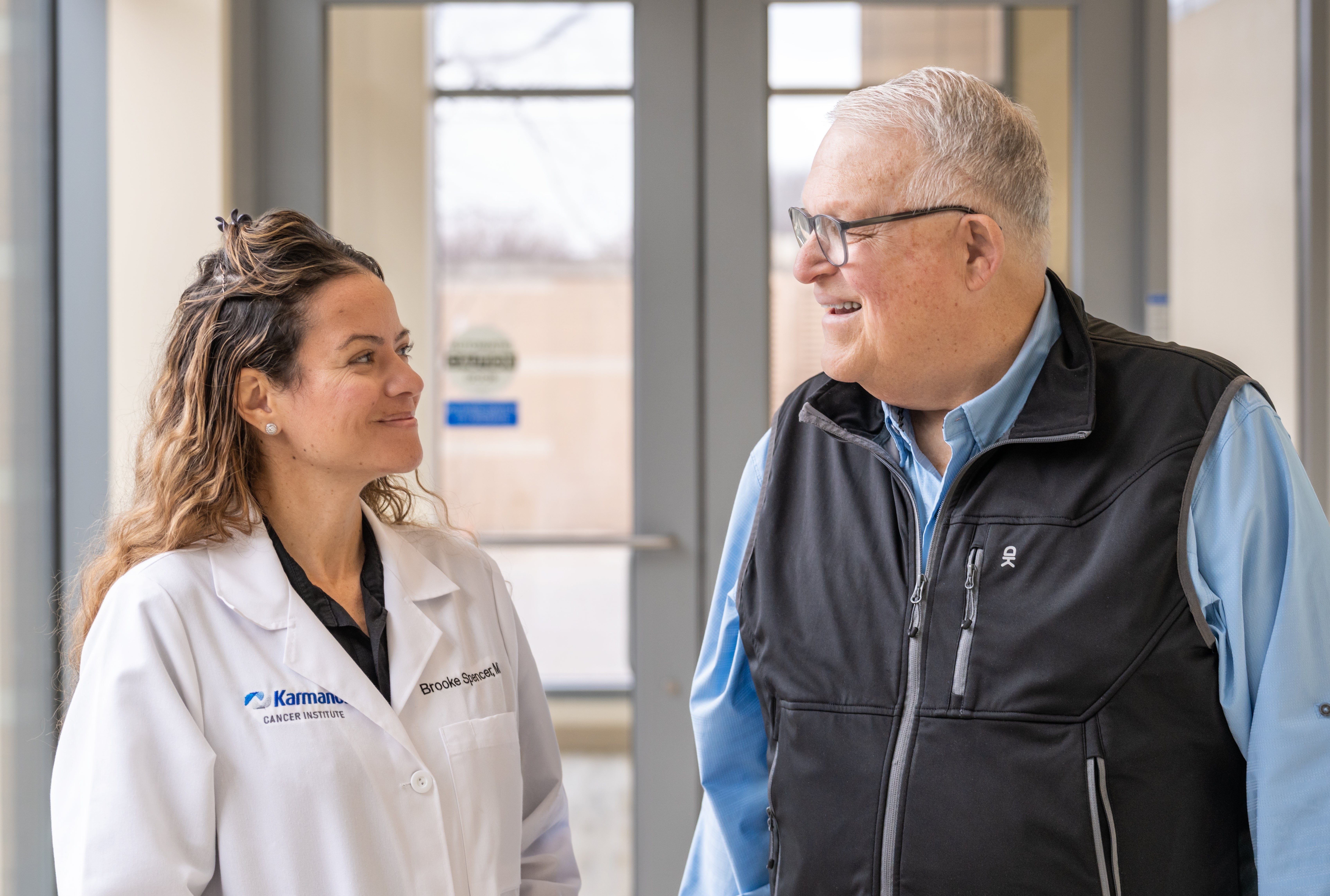 Dr. Brooke Spencer with patient.