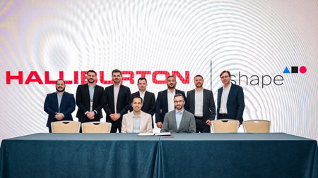 Halliburton and Shape Digital leadership.