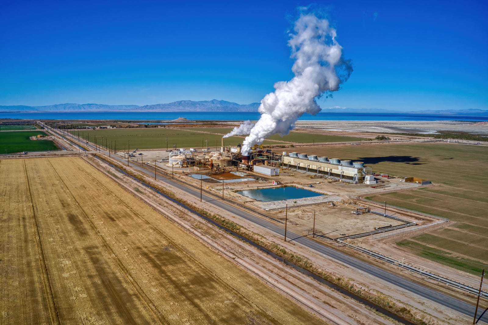 Geothermal plant.