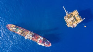 Offshore rig and vessel.