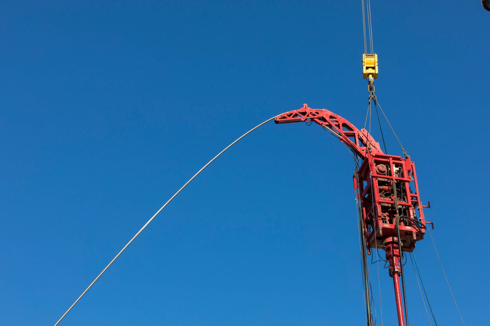 Crane at a rig site