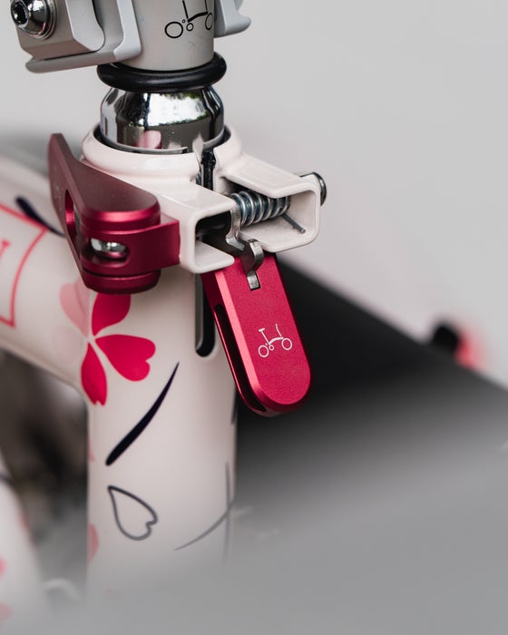 Brompton bike touchpoint close-up