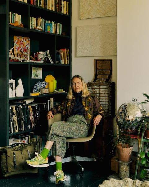 Ally Capellino sat in an armchair