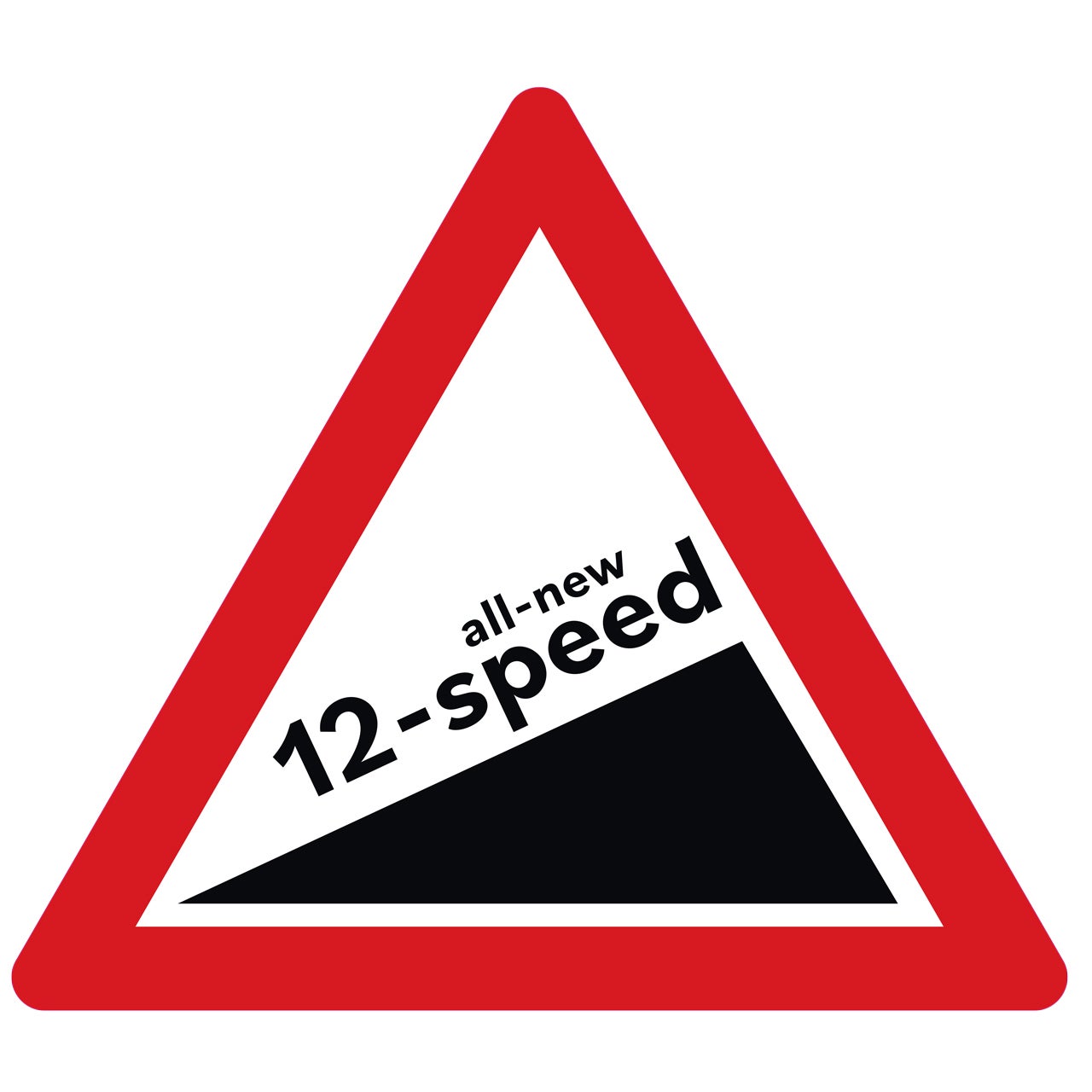 12 speed hill sign