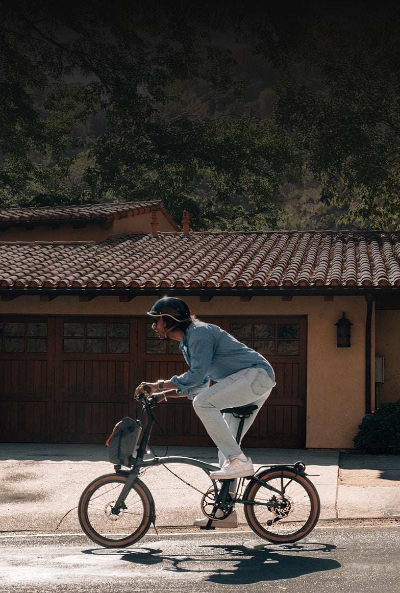 Woman stood behind G Line Brompton