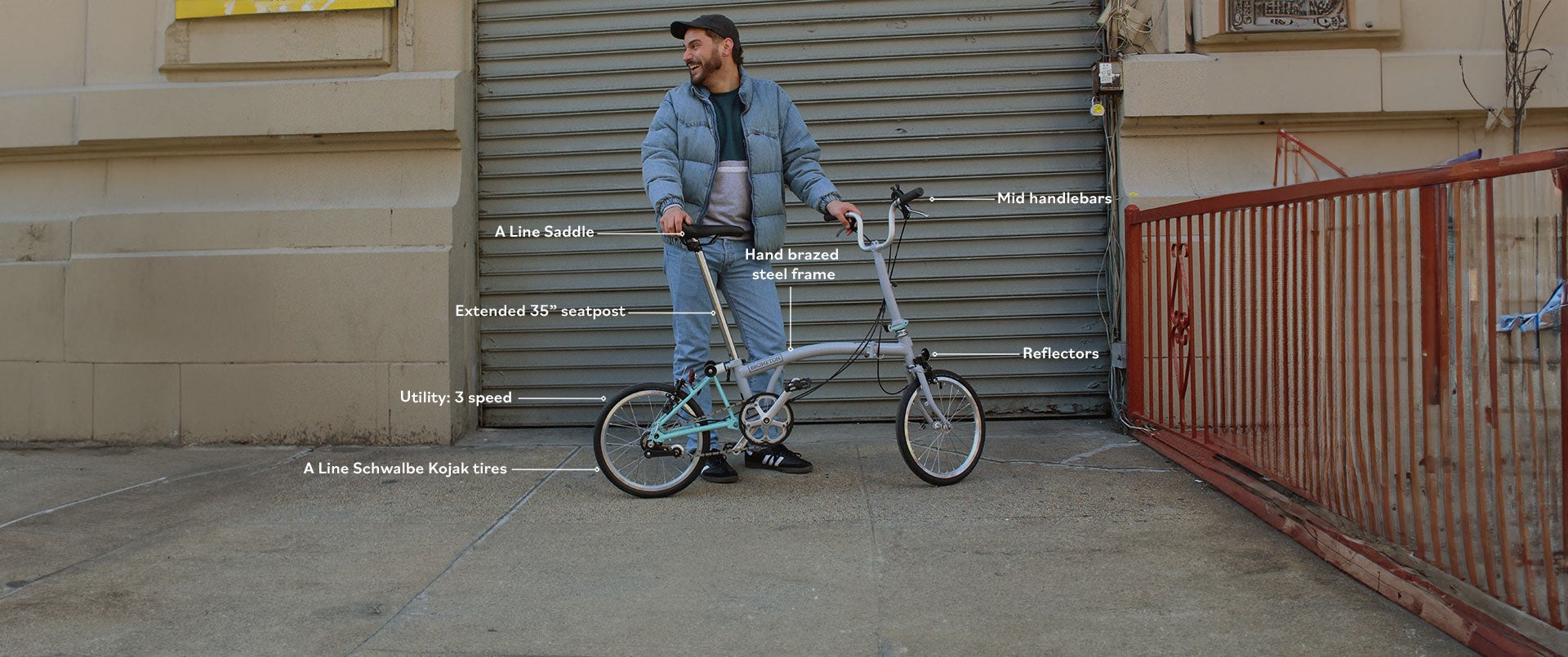 A Line Bike Graphic