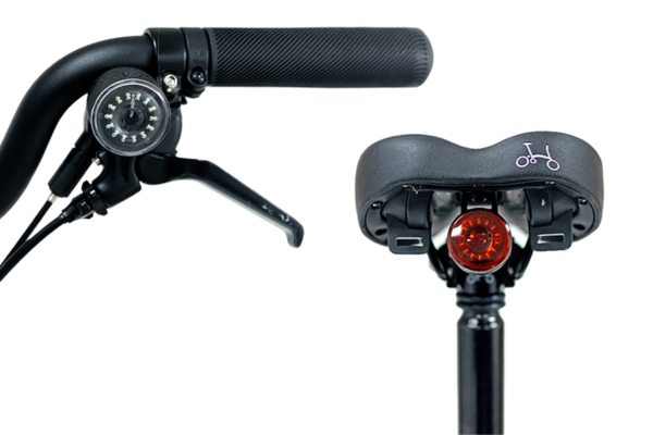 Light fitted to Brompton handlebar