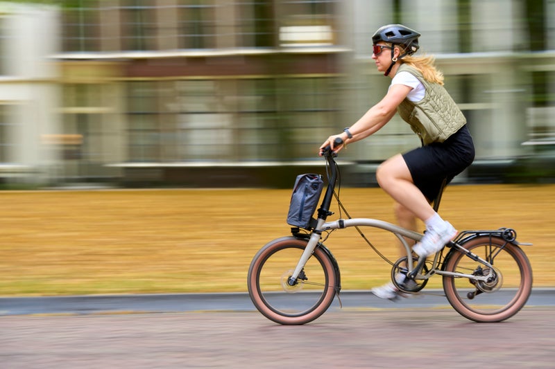 Person riding G Line bike