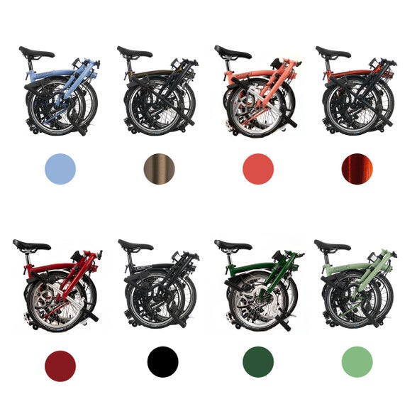 A graphic showing the color range of Brompton C Line