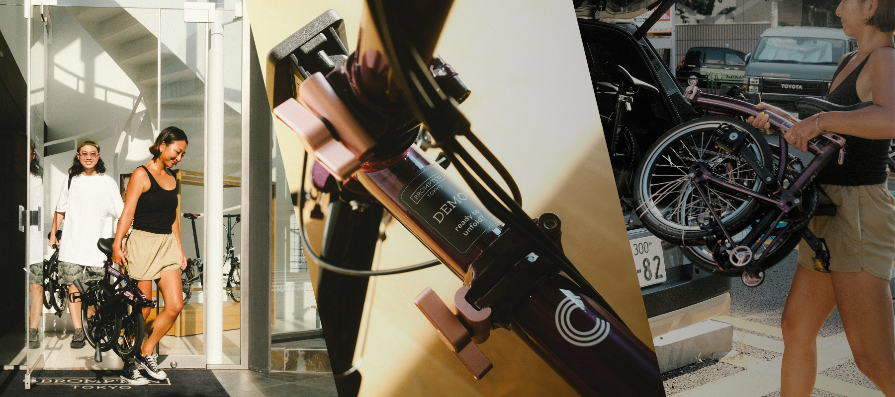 Days with Brompton ブロンプトンレンタルサービスで自転車を借りるカップル