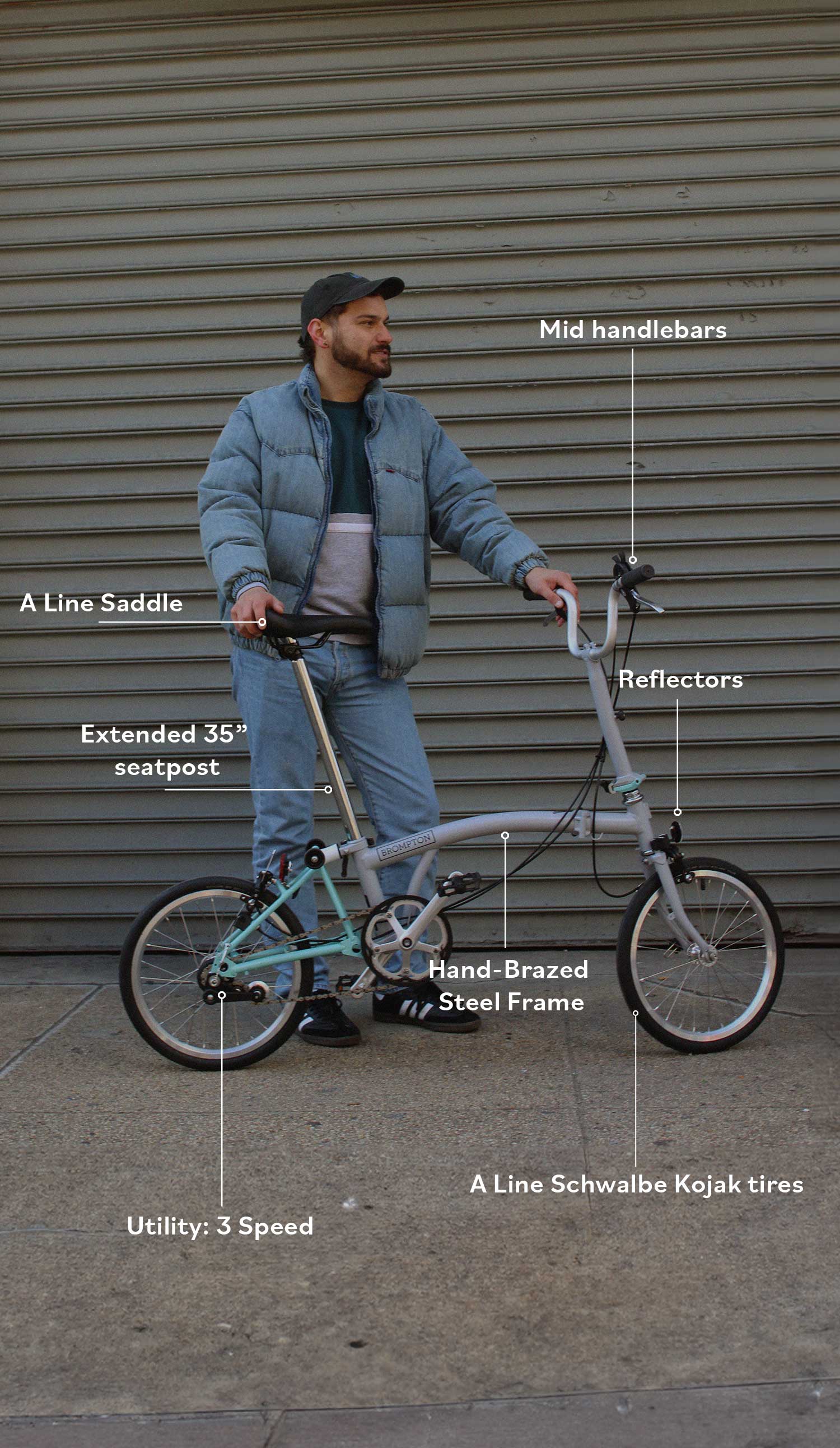 A Line Bike Graphic