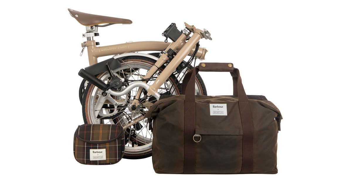 Barbour bike and bags