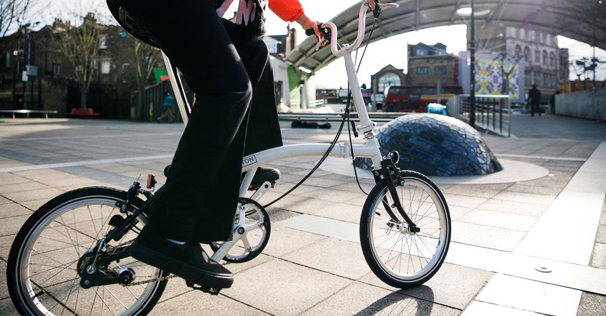 Brompton bike folded