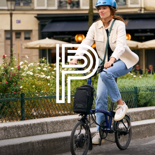 Person riding their Brompton P Line