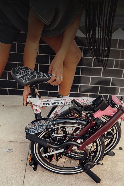 Brompton X Shantell Martin bike