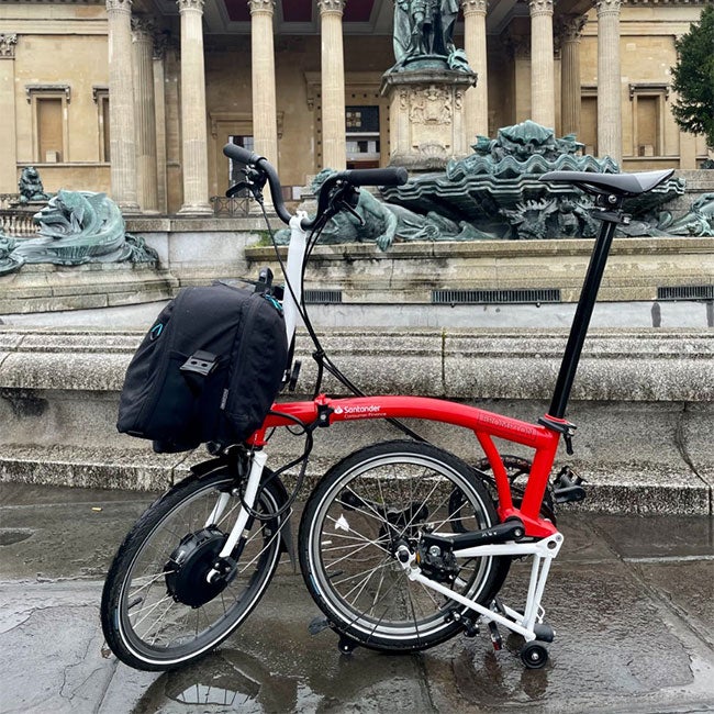 Red Santander bike