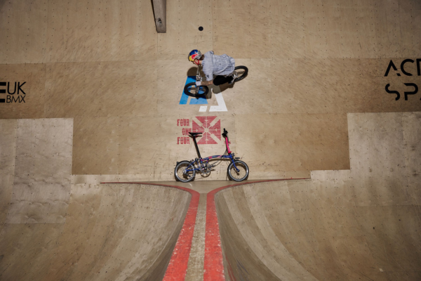 Team GB rider riding a BMX