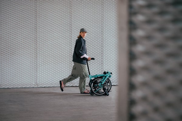A Brompton in the Greenford factory assembly line