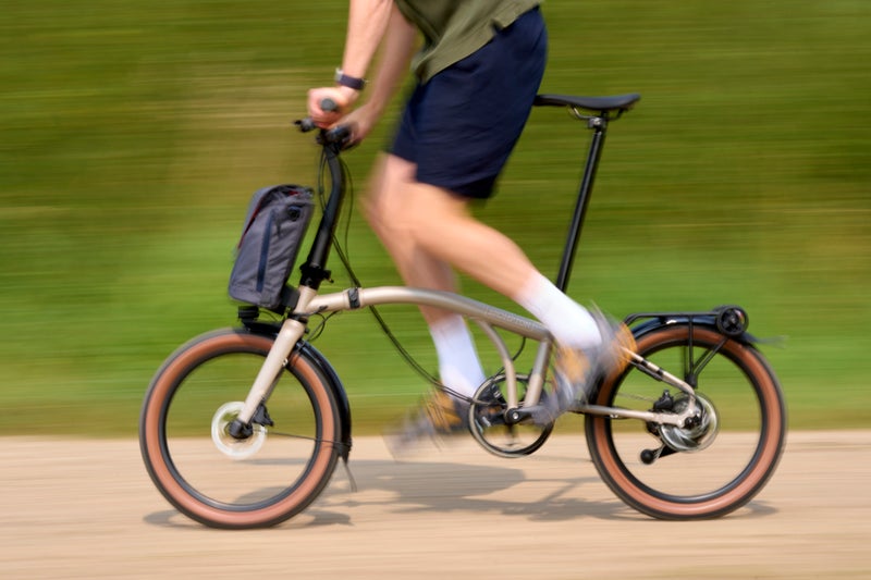 Person riding Electric G Line bike