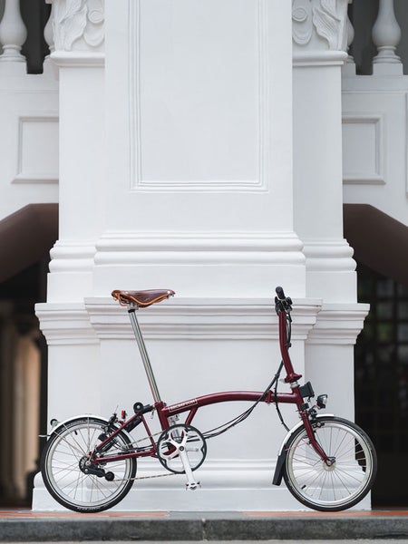 Oxblood red Classic Edition C Line Brompton