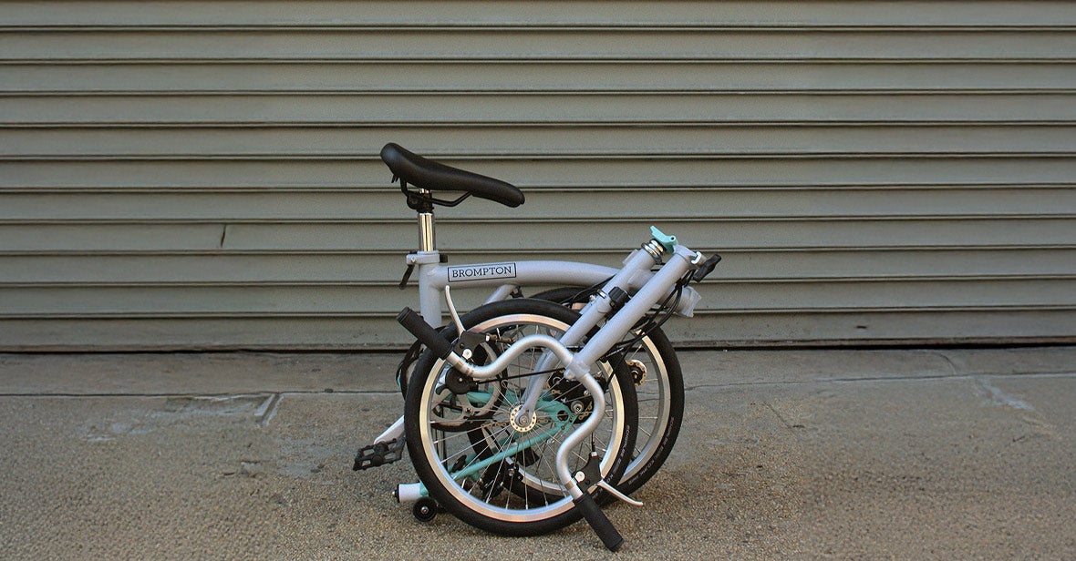 Brompton bike folded