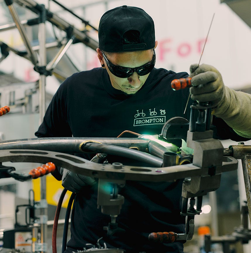 Einen Brompton-Rahmen schweißen