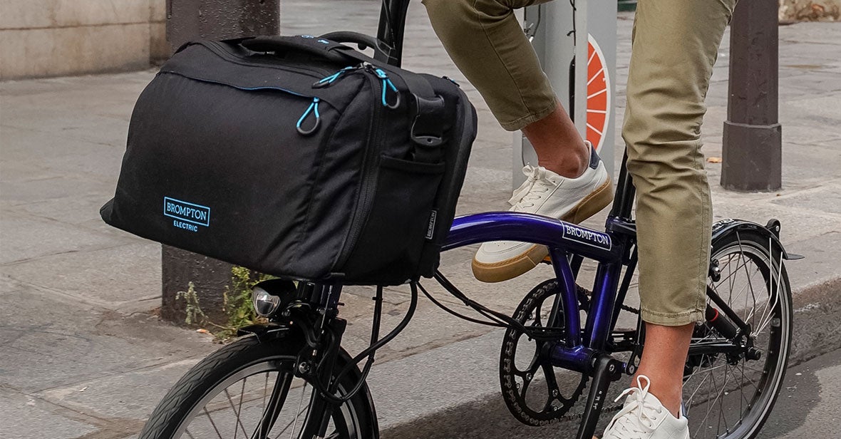 City bag on brompton bike